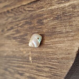 Mother of pearl delicate shell charm bead